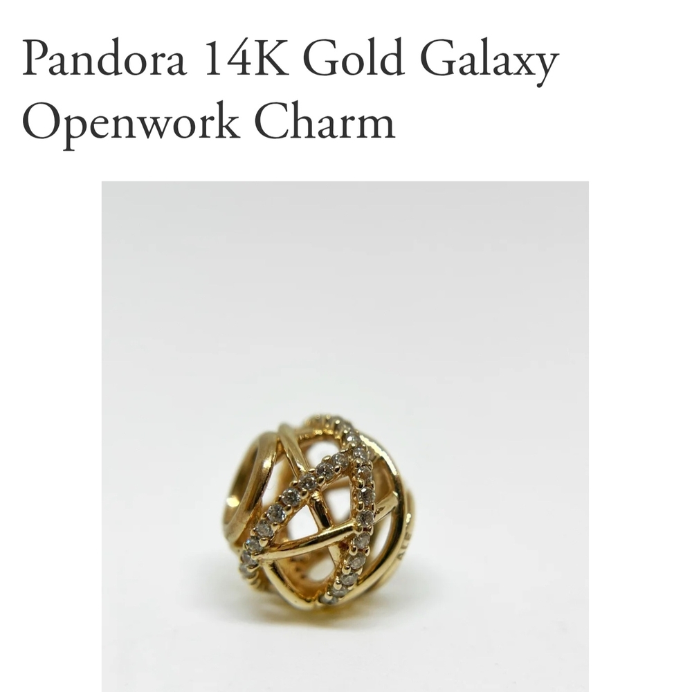 Pandora Gold and Silver Openwork Charm